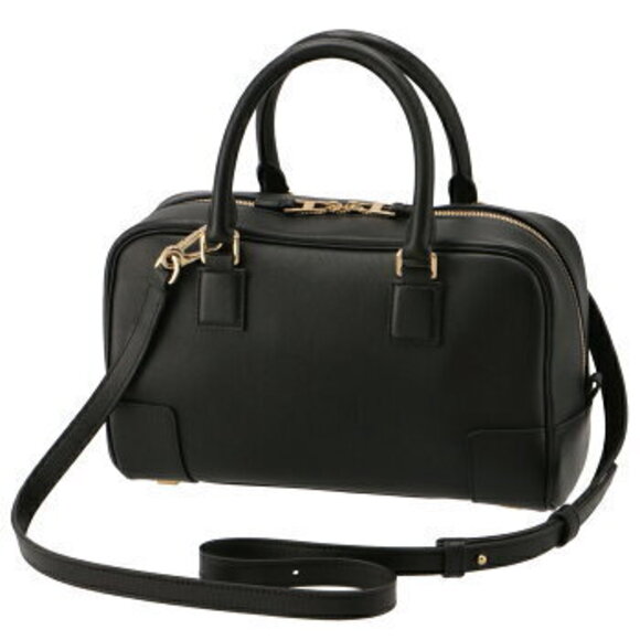 Loewe AMAZONA Shoulder Handbag Black - Picture 3 of 7